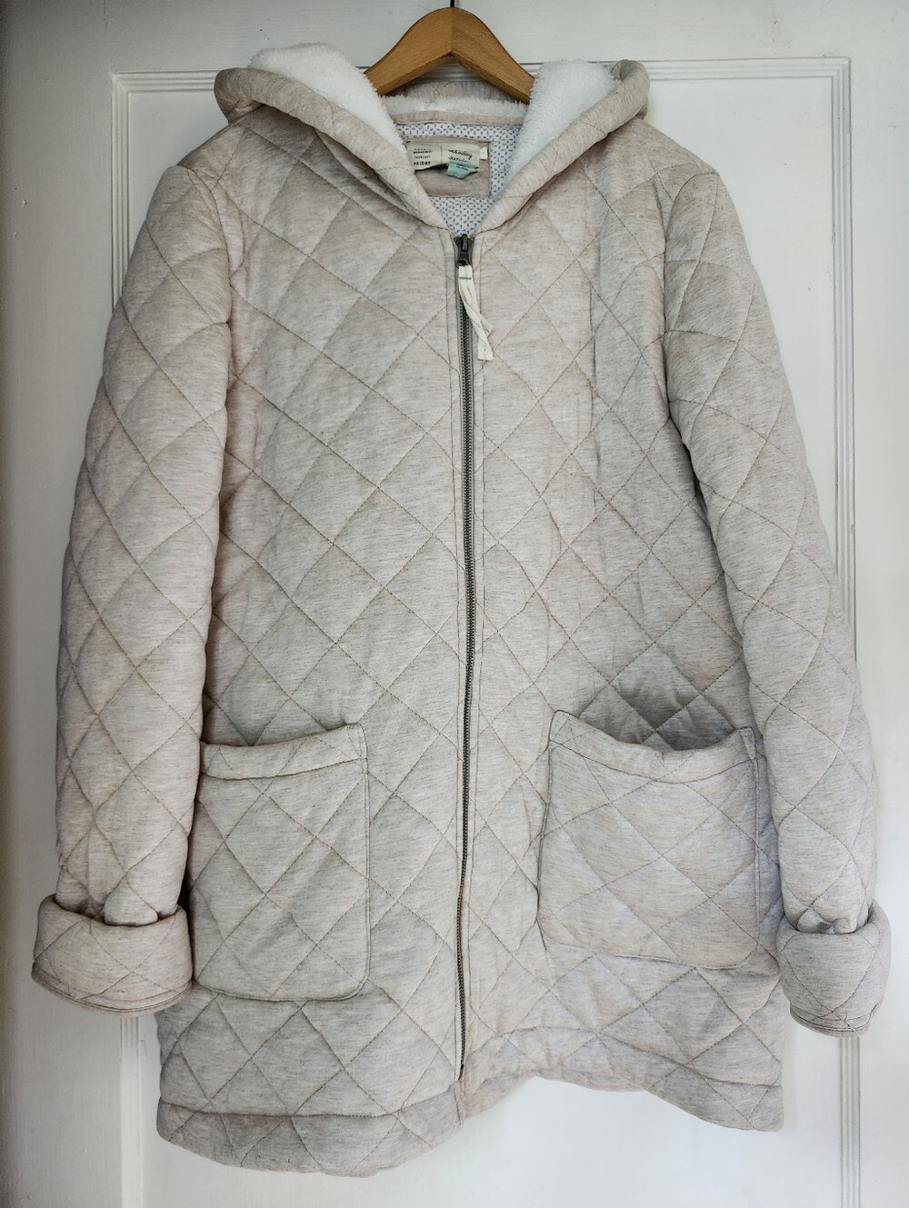 Anthropologie Saturday Sunday Quilted Beige Jacket L